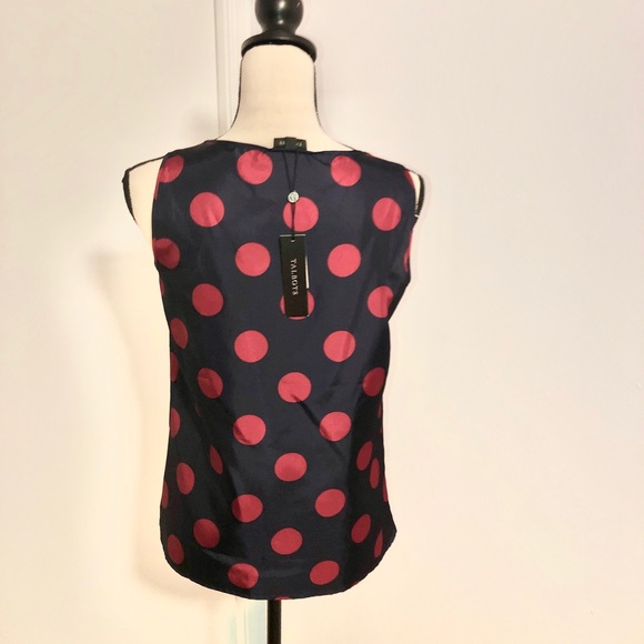 Talbots Polka Dot Shirt || Sz 2 - Picture 2 of 4